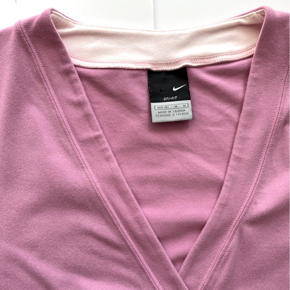 Nike Pink Wrap Top - Picture 7 of 8